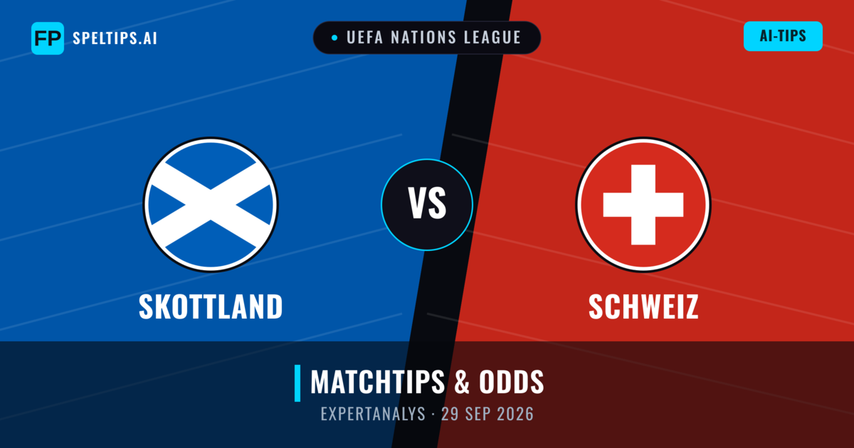 Skottland vs Schweiz — matchtips och förhandstitt