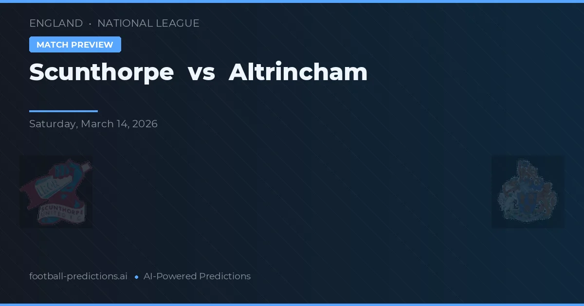 Scunthorpe vs Altrincham — matchtips och förhandstitt