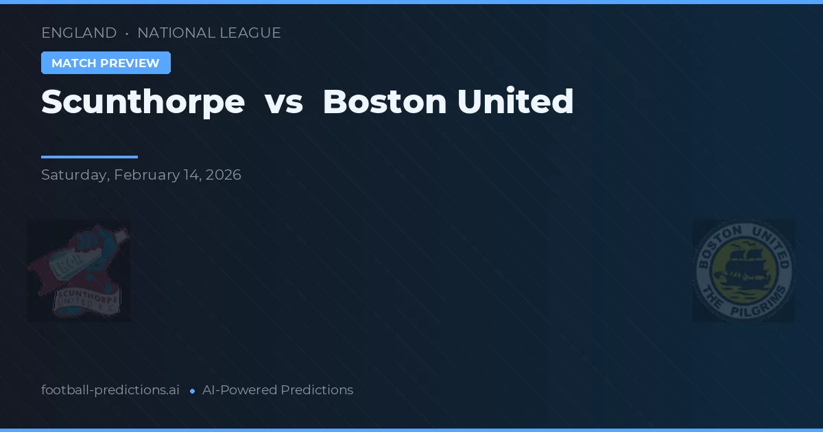 Scunthorpe vs Boston United — matchtips och förhandstitt