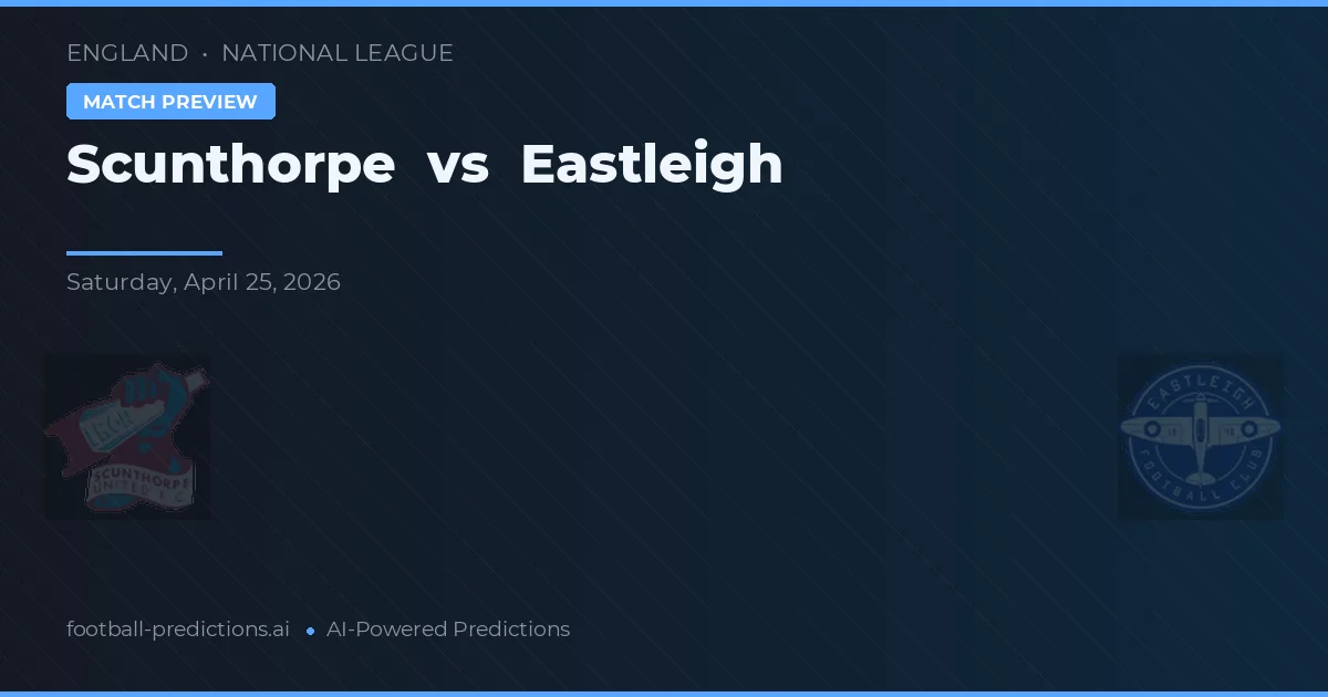 Scunthorpe vs Eastleigh — matchtips och förhandstitt