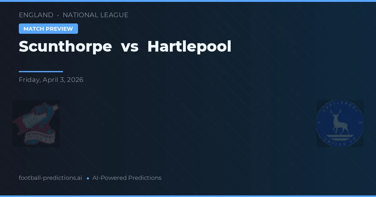 Scunthorpe vs Hartlepool — matchtips och förhandstitt