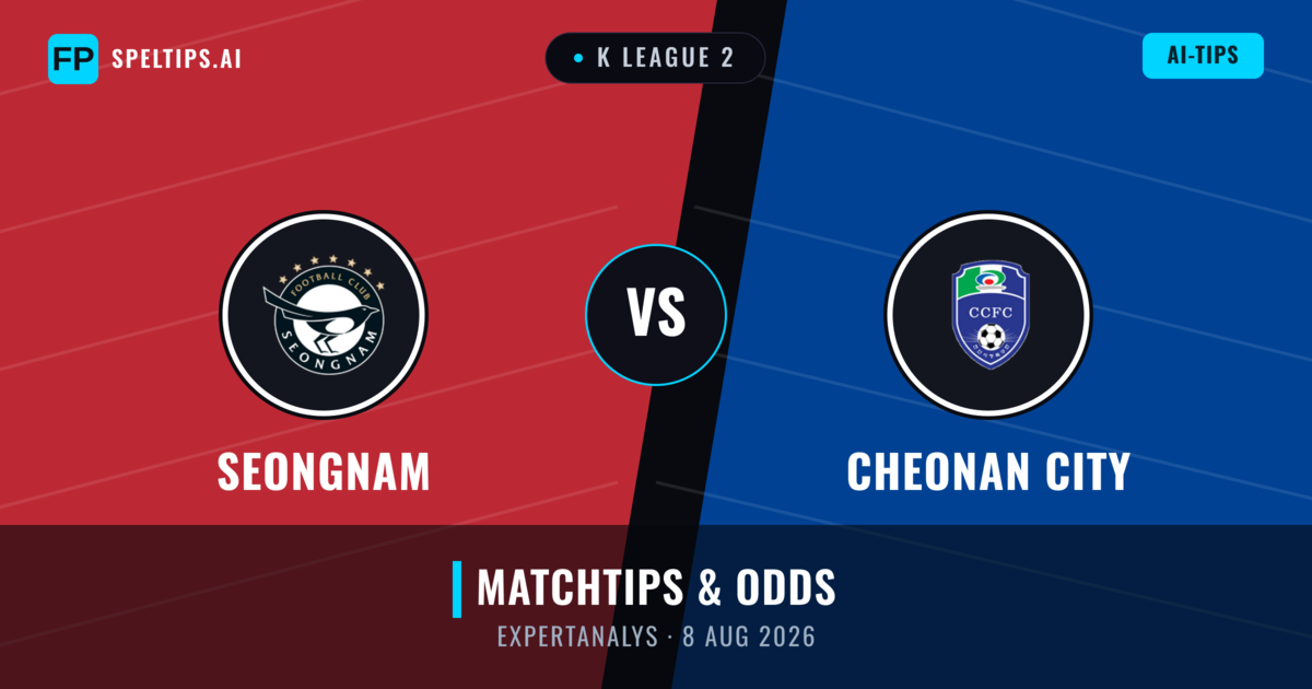 Seongnam vs Cheonan City — matchtips och förhandstitt