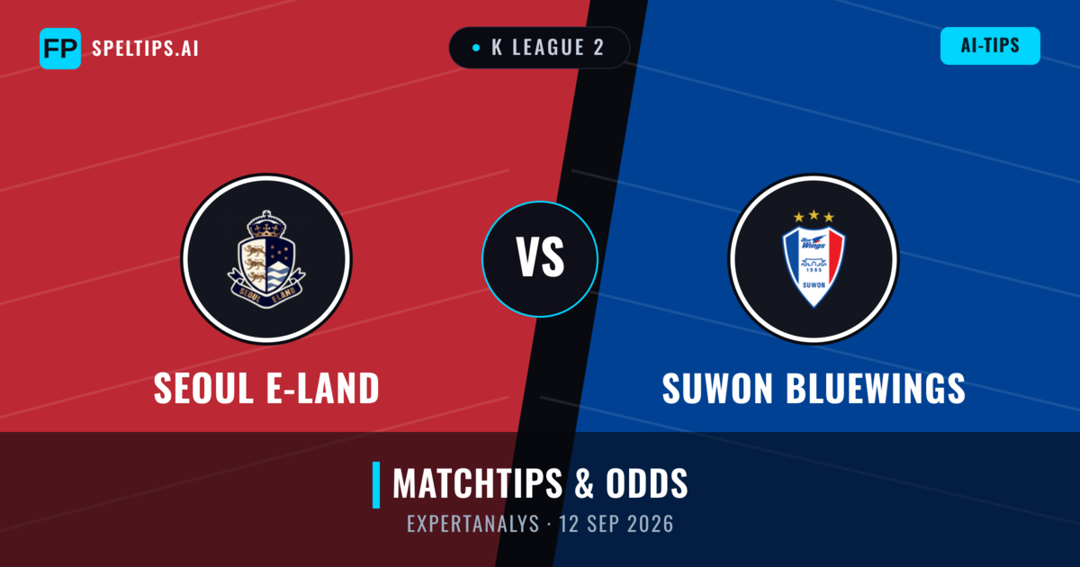 Seoul E-Land vs Suwon Bluewings — matchtips och förhandstitt