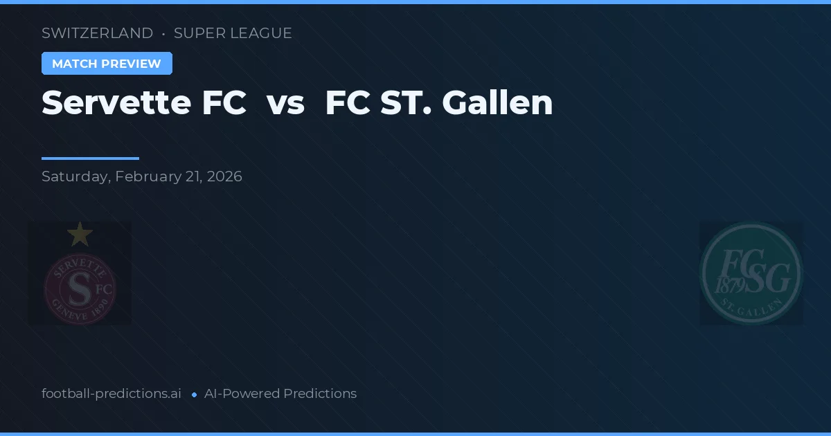 Servette FC vs FC St. Gallen — matchtips och förhandstitt