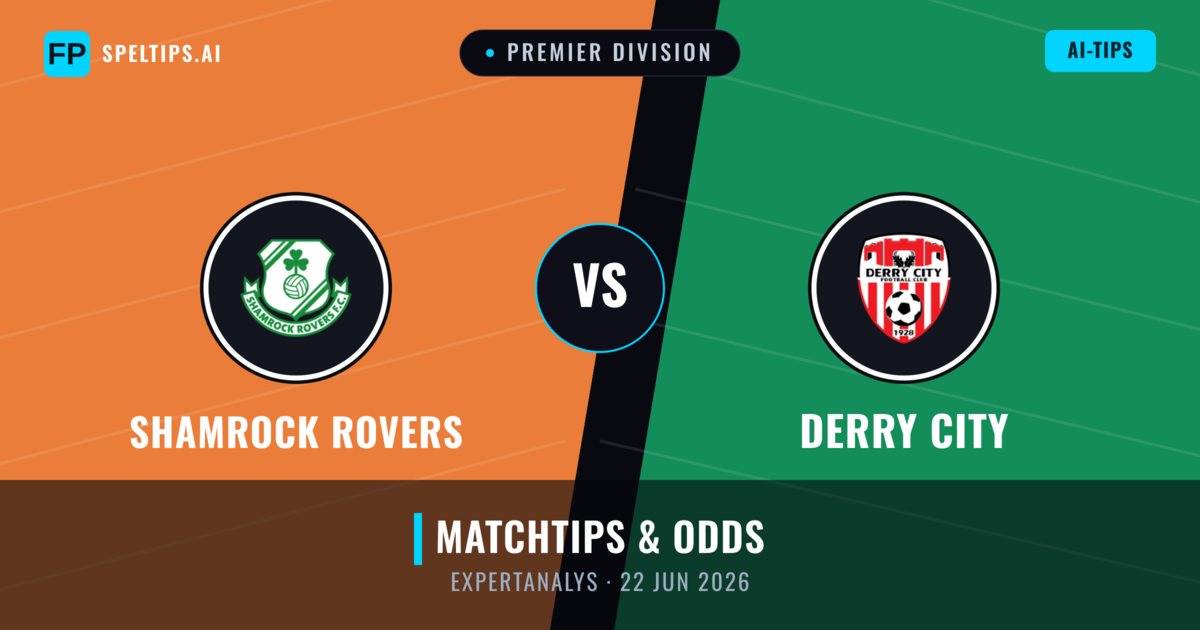 Shamrock Rovers vs Derry City — matchtips och förhandstitt