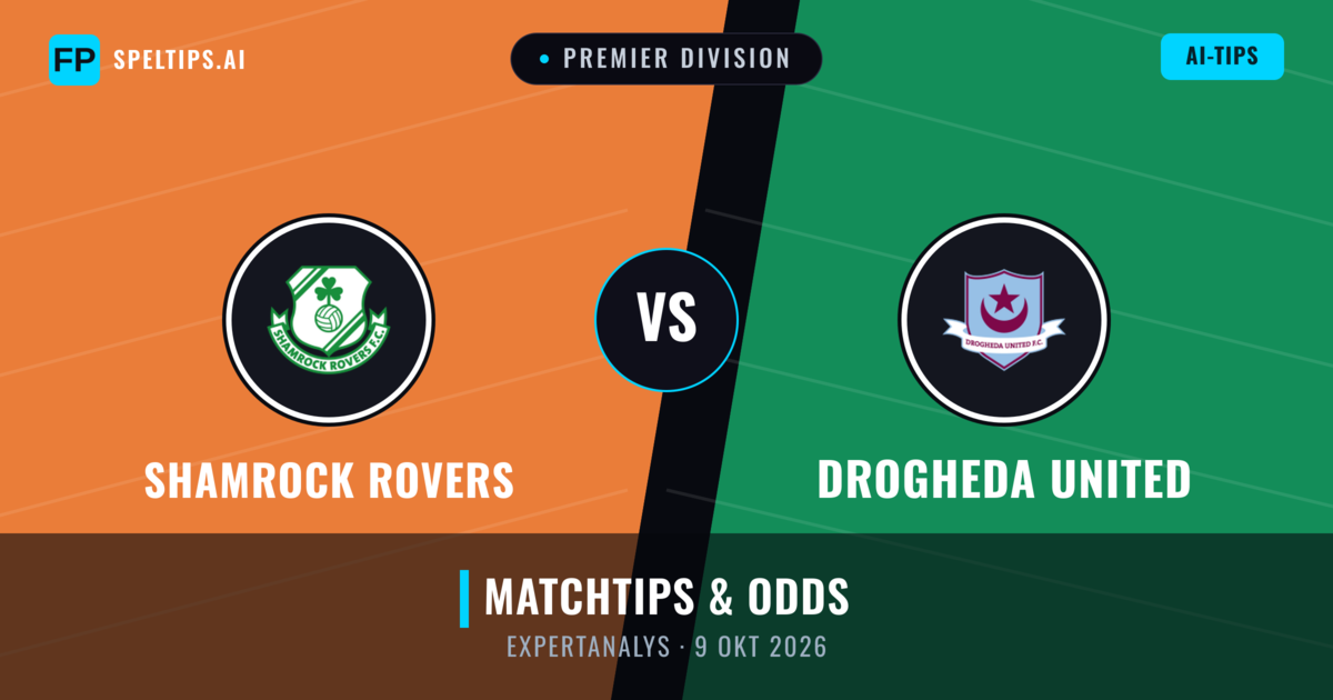 Shamrock Rovers vs Drogheda United — matchtips och förhandstitt