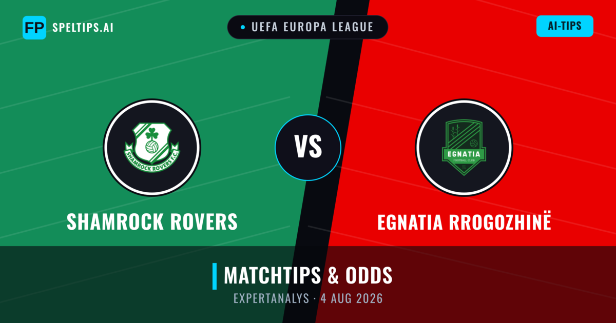 Shamrock Rovers vs Egnatia Rrogozhinë — matchtips och förhandstitt