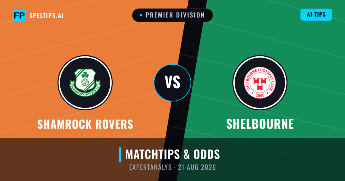 Shamrock Rovers vs Shelbourne — matchtips och förhandstitt