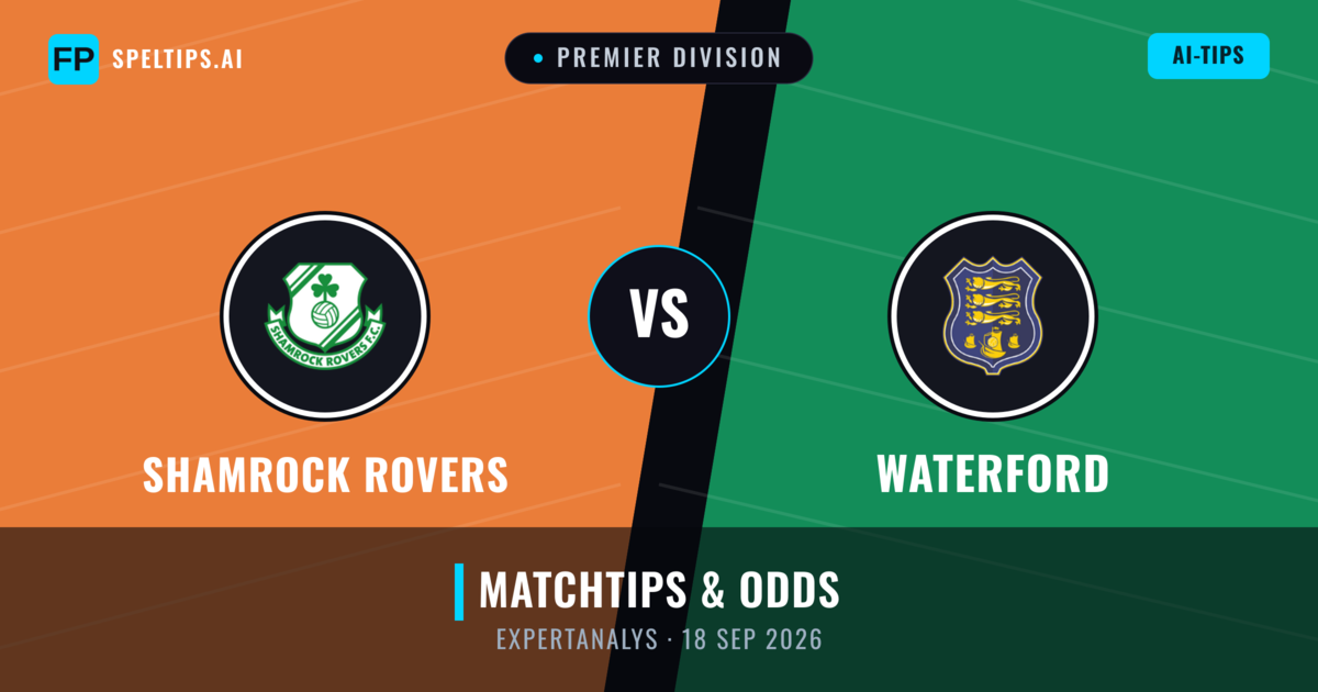 Shamrock Rovers vs Waterford — matchtips och förhandstitt