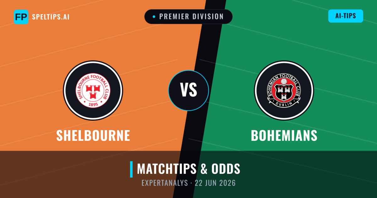 Shelbourne vs Bohemians — matchtips och förhandstitt