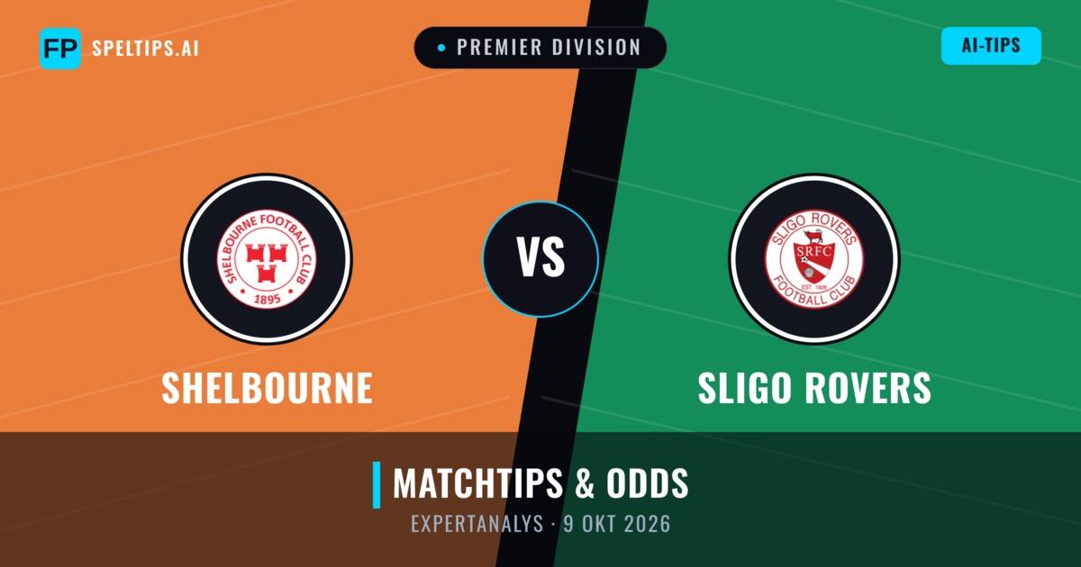 Shelbourne vs Sligo Rovers — matchtips och förhandstitt
