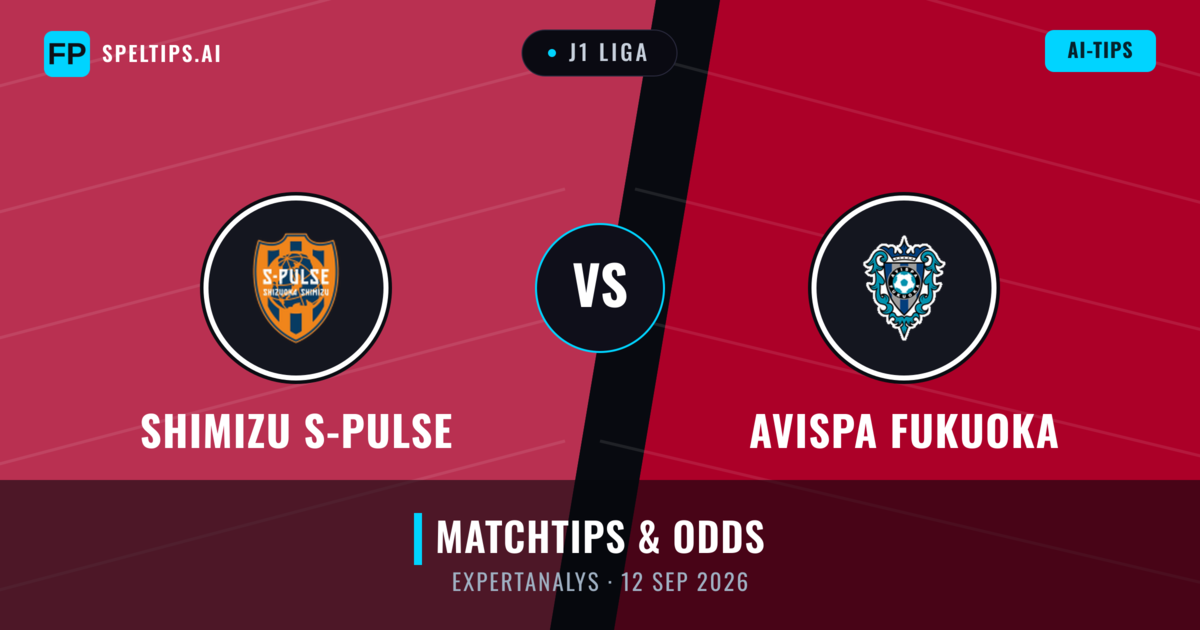 Shimizu S-Pulse vs Avispa Fukuoka — matchtips och förhandstitt