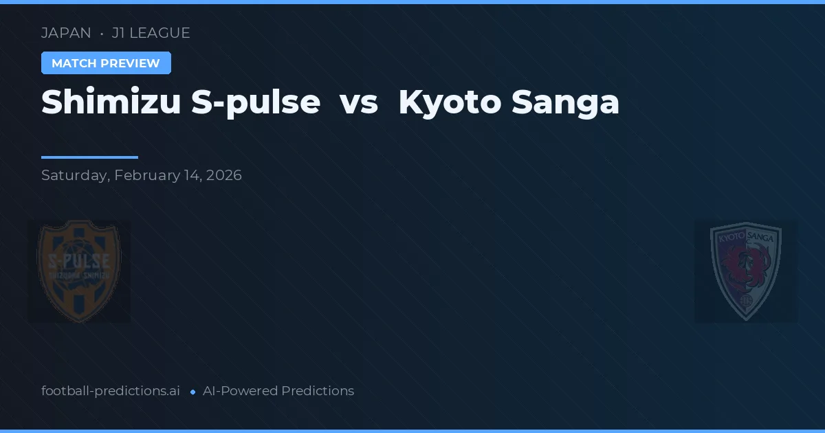 Shimizu S-Pulse vs Kyoto Sanga — matchtips och förhandstitt