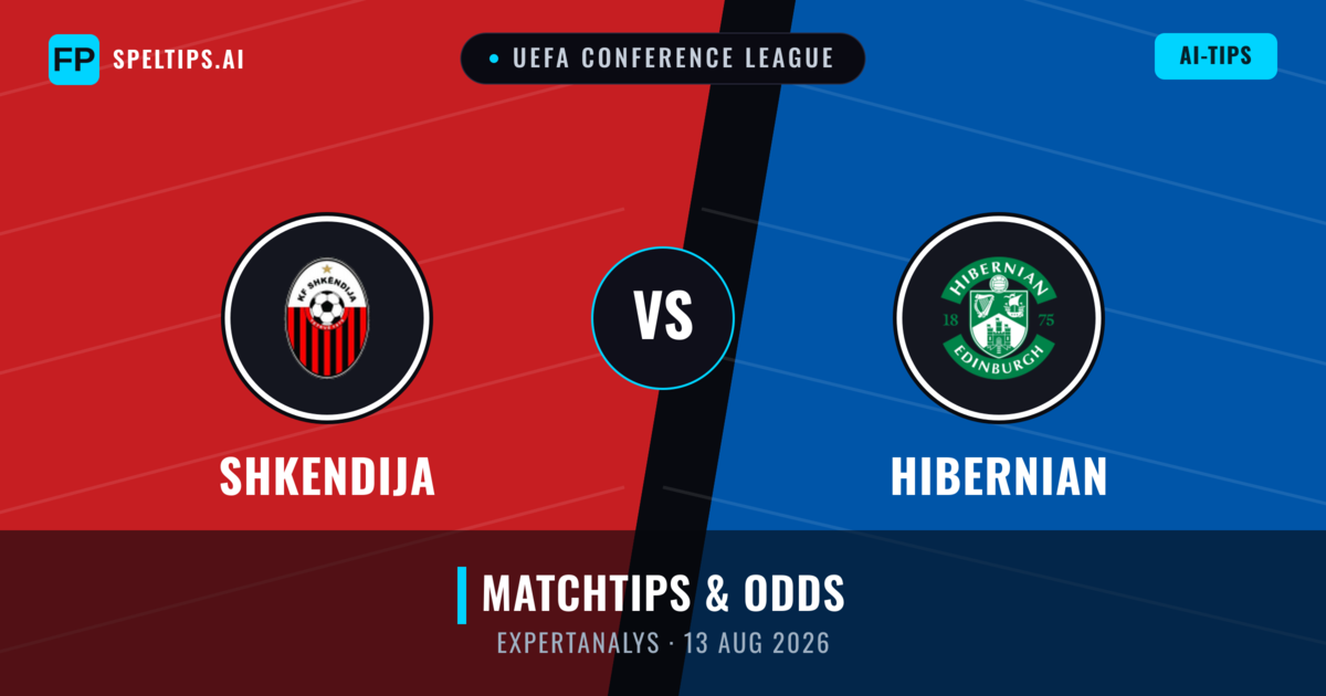 Shkendija vs Hibernian — matchtips och förhandstitt