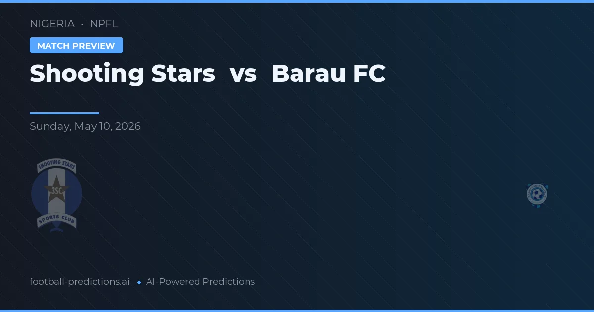 Shooting Stars vs Barau FC — matchtips och förhandstitt