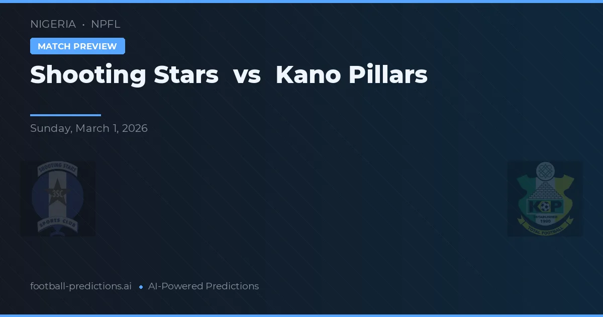 Shooting Stars vs Kano Pillars — matchtips och förhandstitt