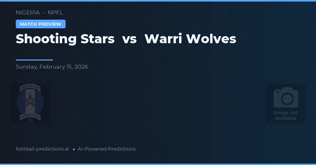 Shooting Stars vs Warri Wolves — matchtips och förhandstitt
