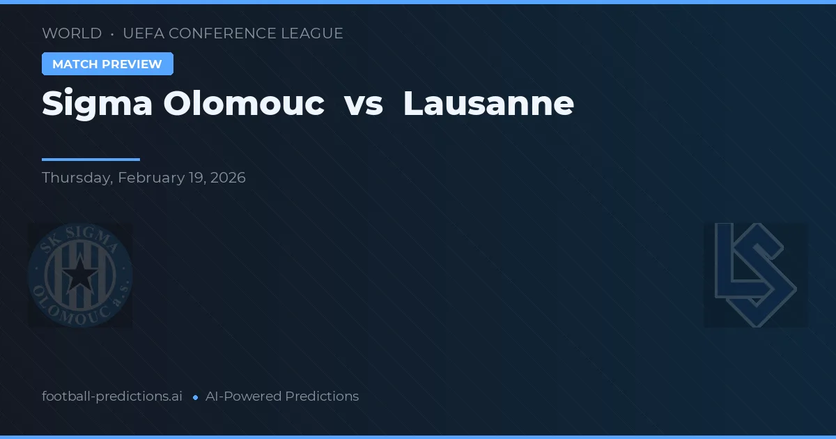 Sigma Olomouc vs Lausanne — matchtips och förhandstitt