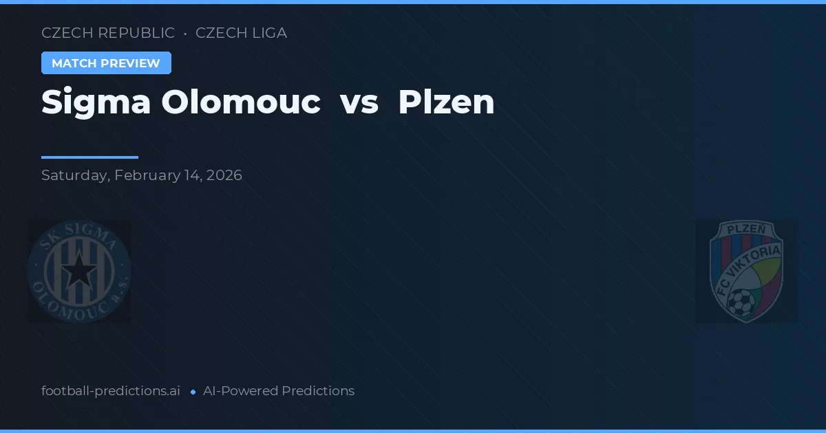 Sigma Olomouc vs Plzen — matchtips och förhandstitt
