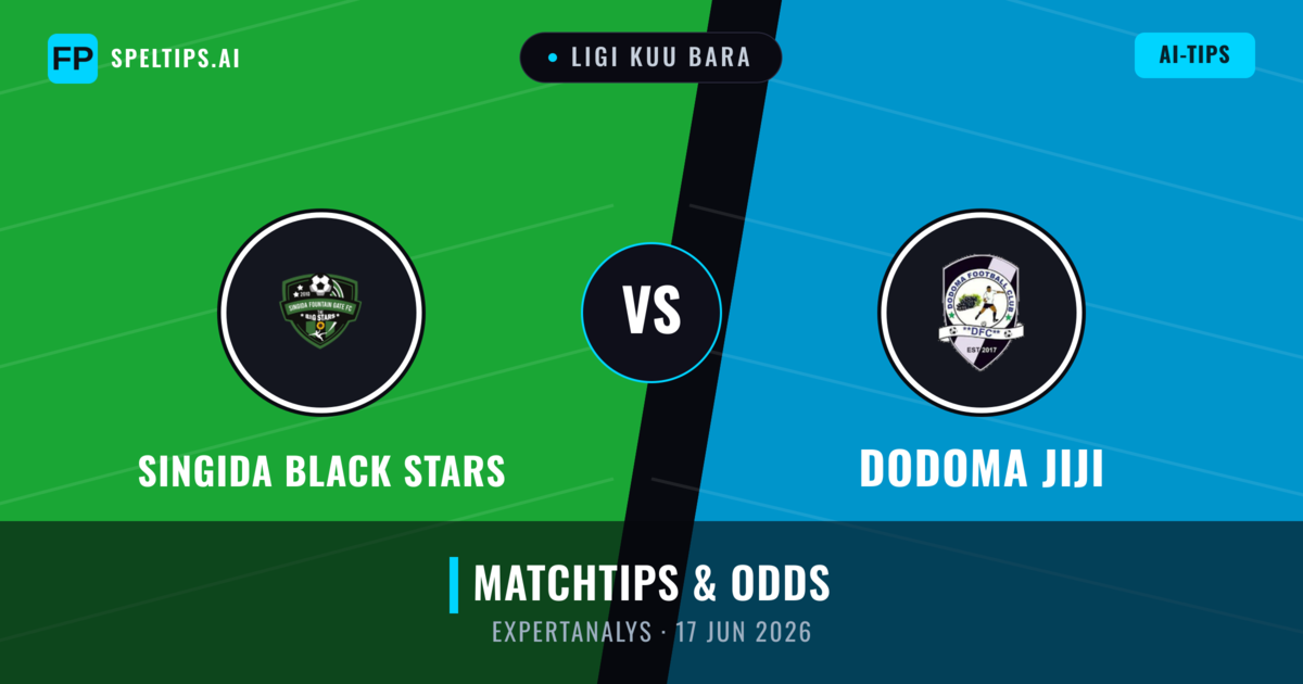 Singida Black Stars vs Dodoma Jiji — matchtips och förhandstitt