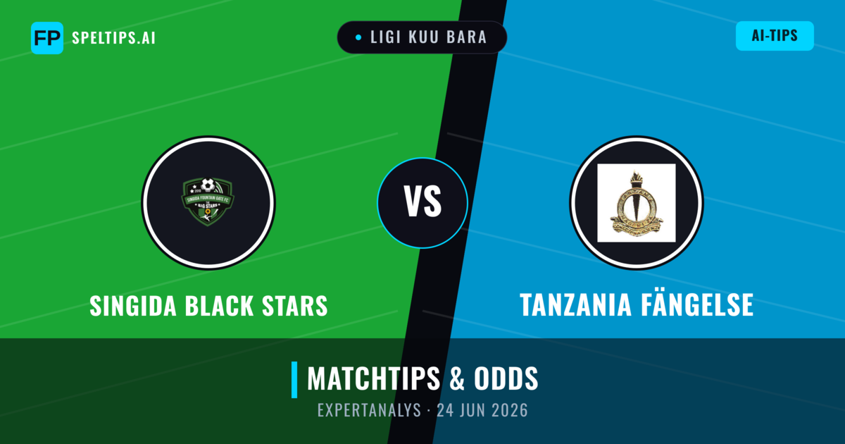 Singida Black Stars vs Tanzania Fängelse — matchtips och förhandstitt