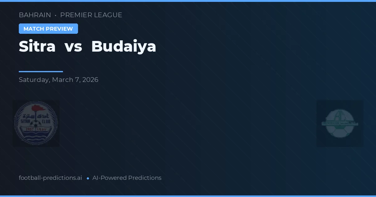 Sitra vs Budaiya — matchtips och förhandstitt