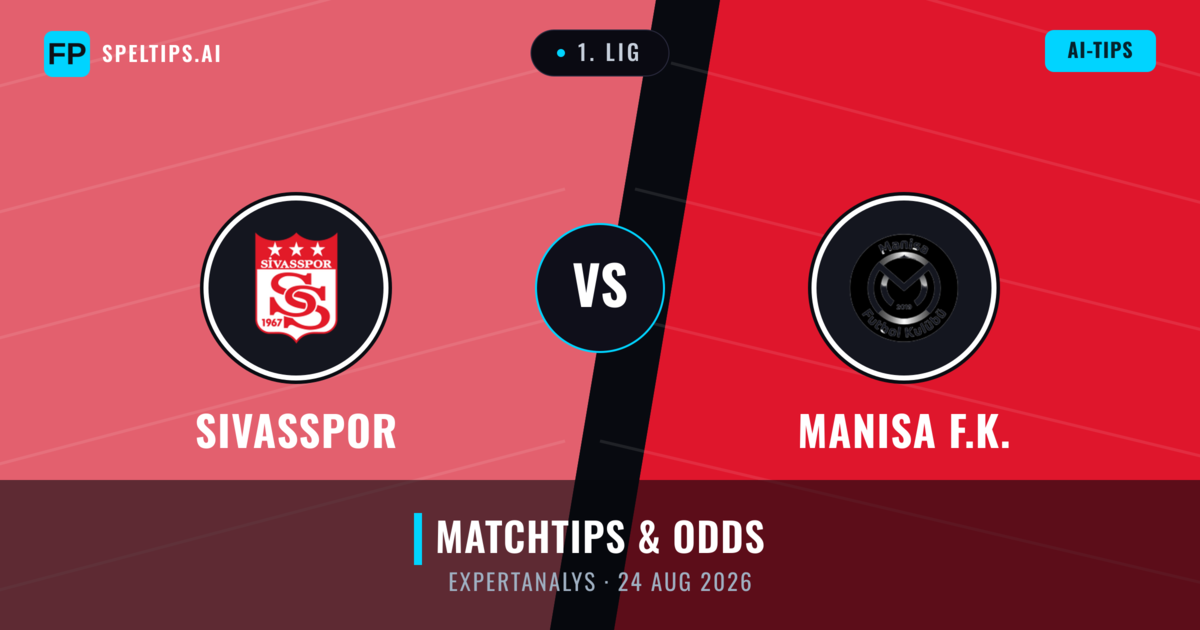 Sivasspor vs Manisa F.K. — matchtips och förhandstitt