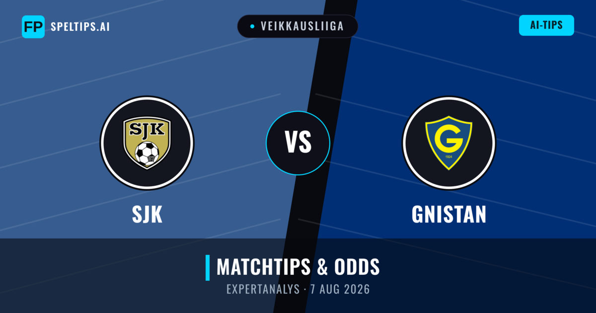 SJK vs Gnistan — matchtips och förhandstitt
