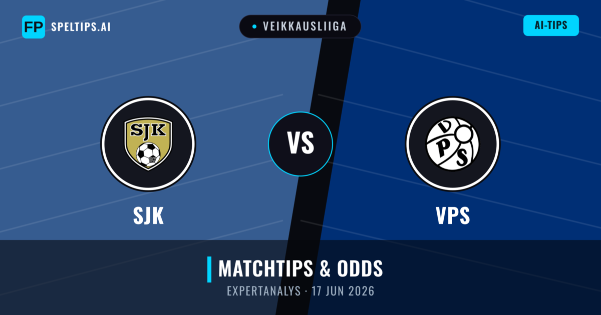 SJK vs VPS — matchtips och förhandstitt