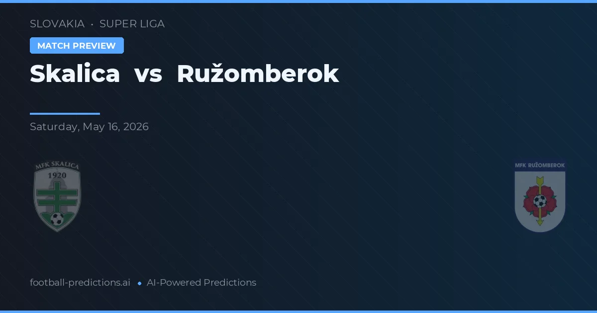 Skalica vs Ružomberok — matchtips och förhandstitt