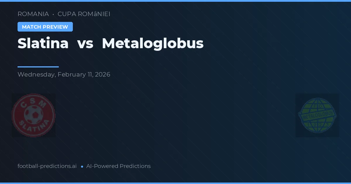 Slatina vs Metaloglobus — matchtips och förhandstitt