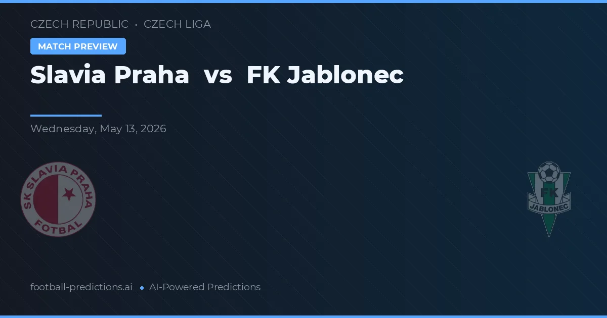 Slavia Prag vs Jablonec — matchtips och förhandstitt