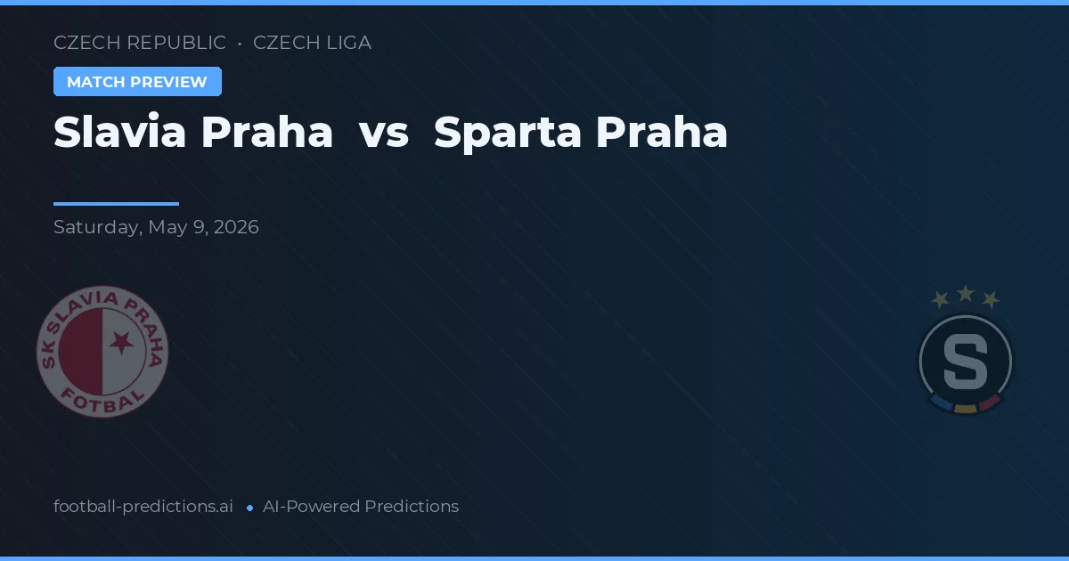 Slavia Prag vs Sparta Praha — matchtips och förhandstitt