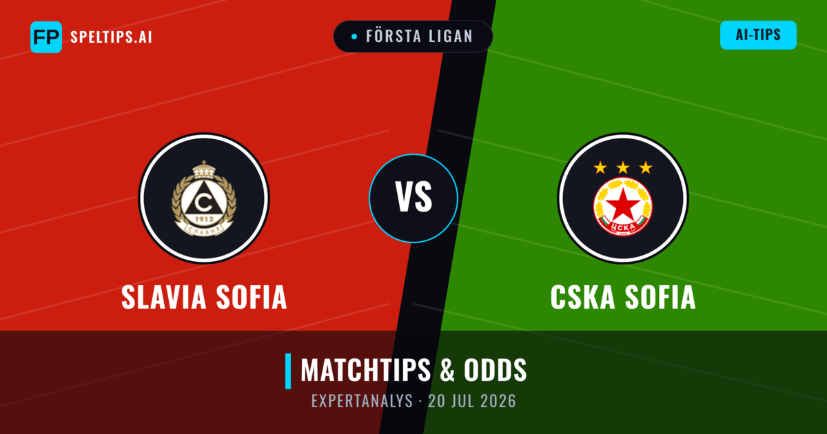 Slavia Sofia vs CSKA Sofia — matchtips och förhandstitt