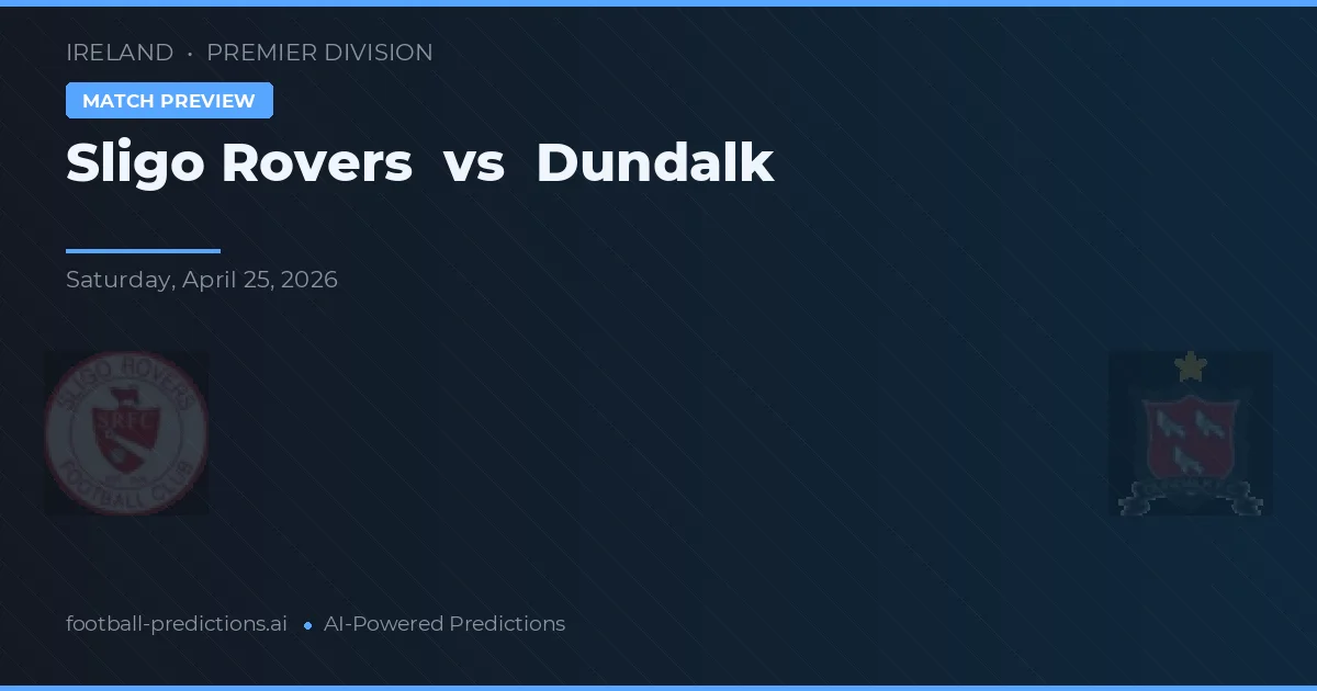 Sligo Rovers vs Dundalk — matchtips och förhandstitt