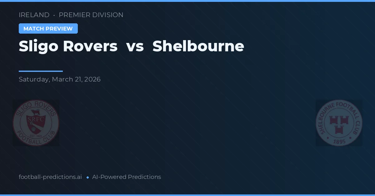 Sligo Rovers vs Shelbourne — matchtips och förhandstitt