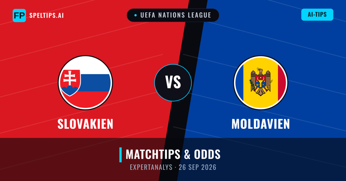 Slovakien vs Moldavien — matchtips och förhandstitt