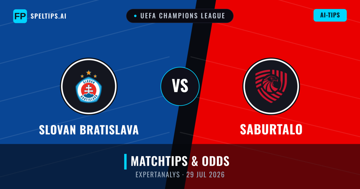 Slovan Bratislava vs FC Iberia 1999 — matchtips och förhandstitt