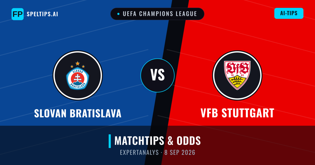 Slovan Bratislava vs VfB Stuttgart — matchtips och förhandstitt