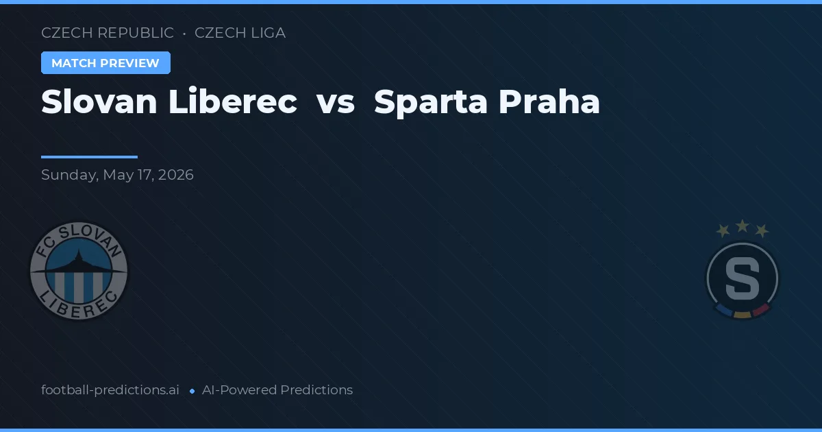Slovan Liberec vs Sparta Praha — matchtips och förhandstitt