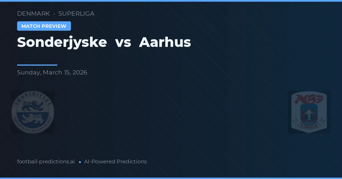 Sønderjyske vs Aarhus Gymnastikforening — matchtips och förhandstitt