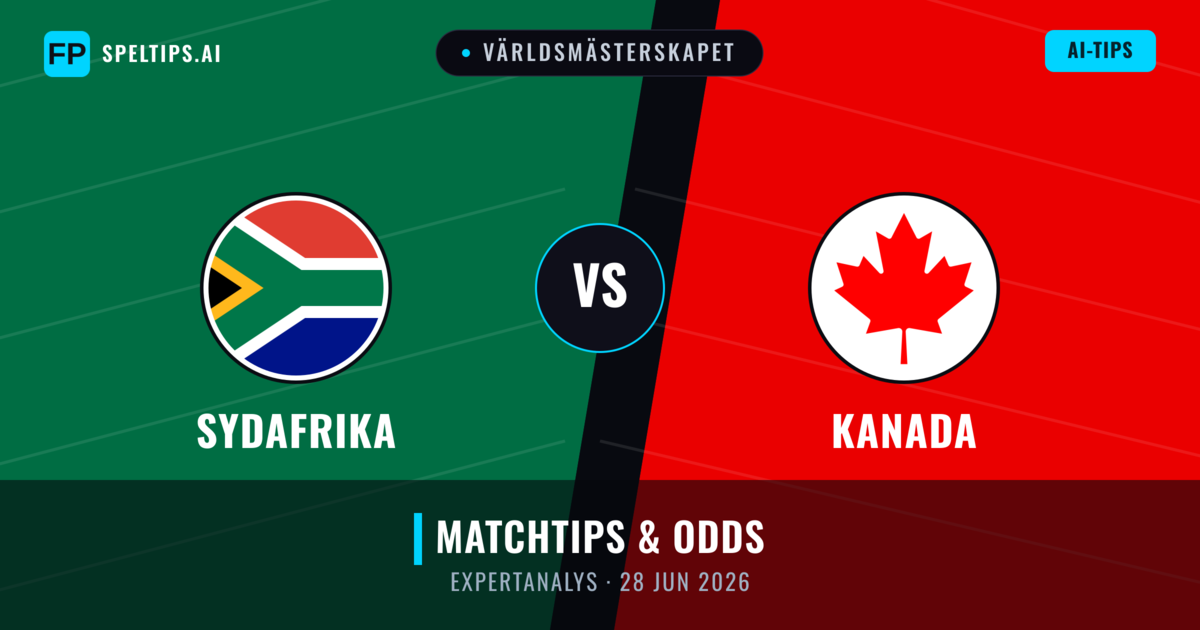 Sydafrika vs Kanada — matchtips och förhandstitt