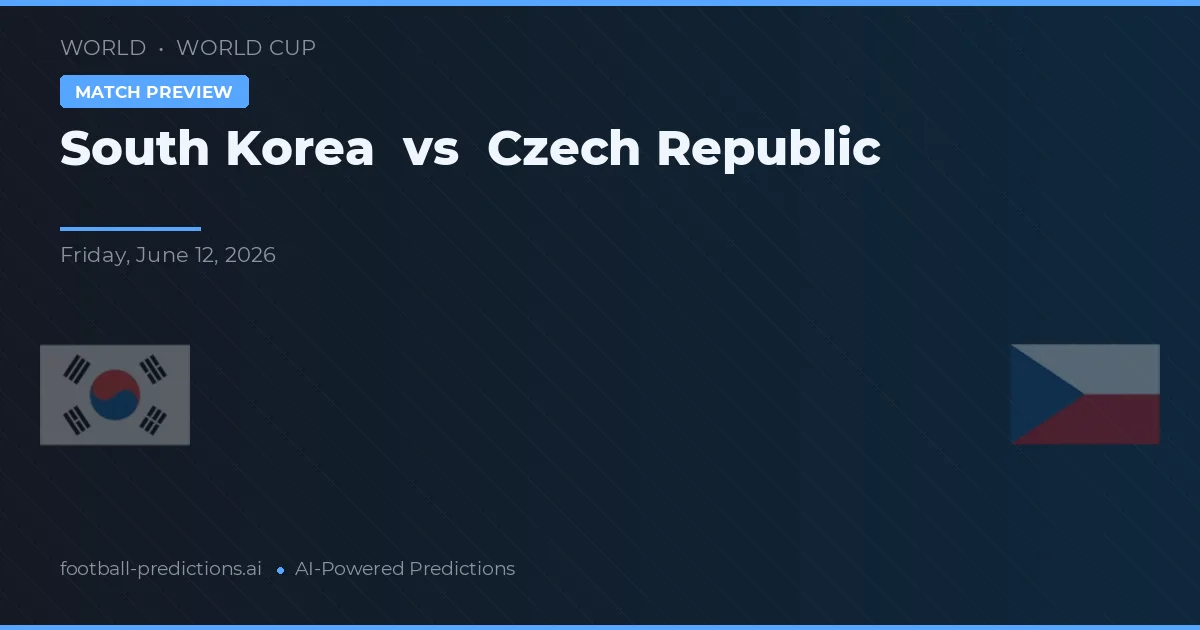 Sydkorea vs Tjeckien — matchtips och förhandstitt