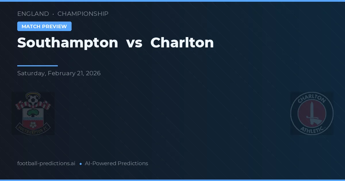Southampton vs Charlton — matchtips och förhandstitt