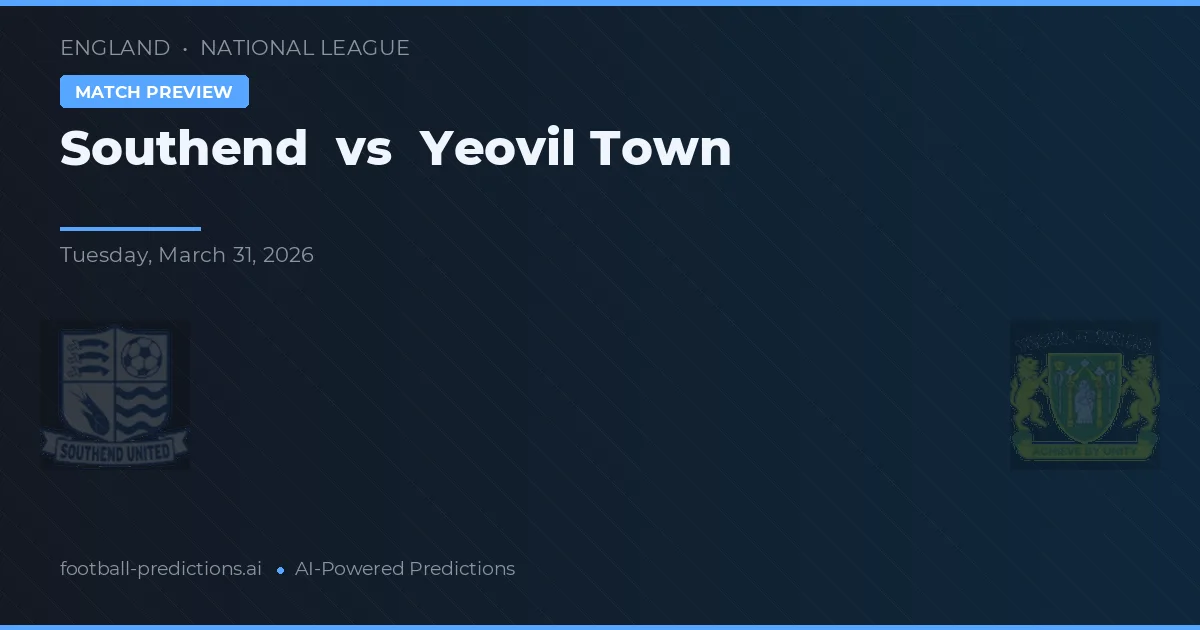 Southend vs Yeovil Town — matchtips och förhandstitt