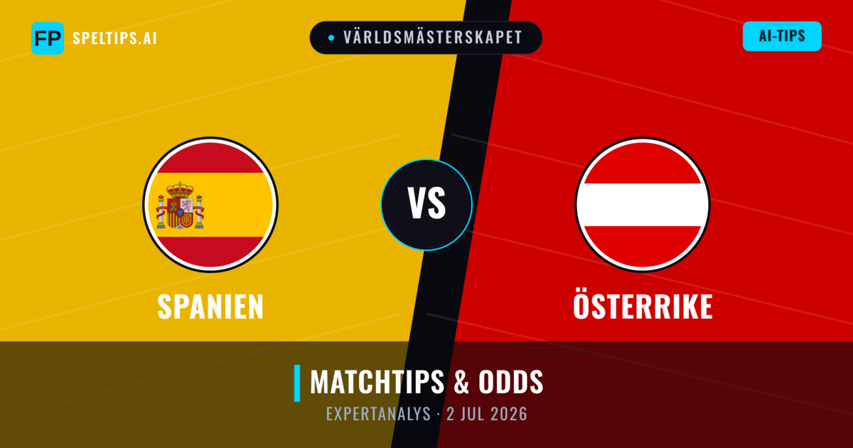 Spanien vs Österrike — matchtips och förhandstitt