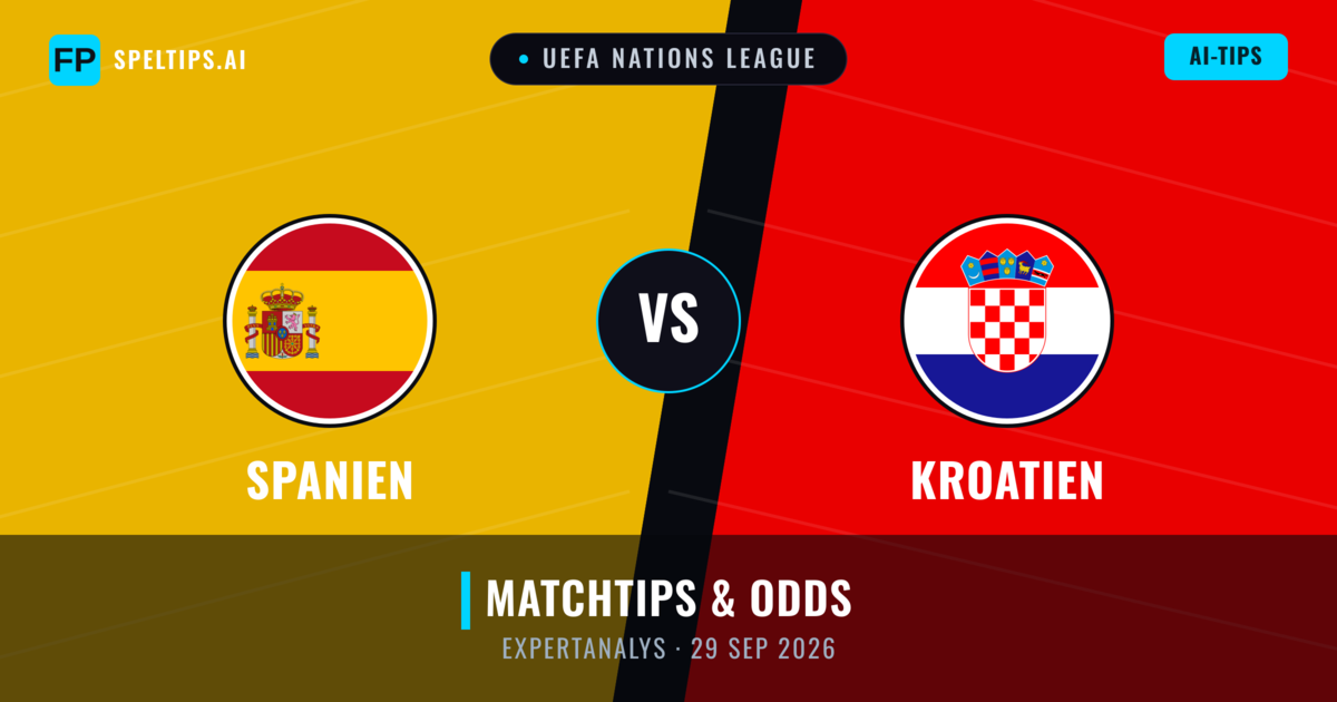 Spanien vs Kroatien — matchtips och förhandstitt