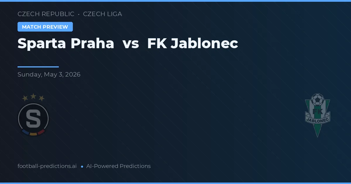 Sparta Praha vs Jablonec — matchtips och förhandstitt