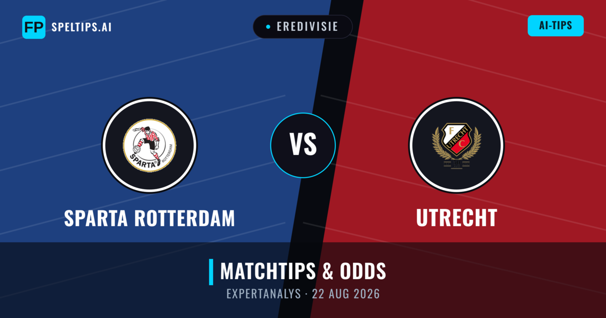 Sparta Rotterdam vs Utrecht — matchtips och förhandstitt