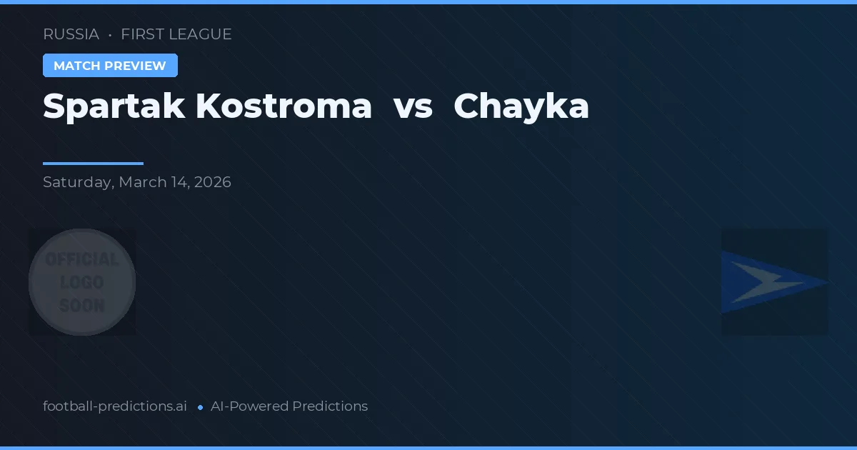 Spartak Kostroma vs Chayka — matchtips och förhandstitt